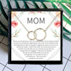 Thank You Mom Circle Mothers Day Necklace Mom Jewelry Gift Card For Her, Mom, Grandma, Wife HT