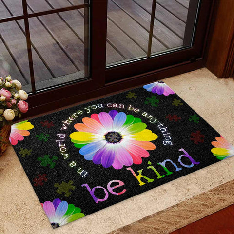 Be Kind Puzzle Autism Awareness Doormat Autism Home Decor Autism Awareness Gift Idea HT