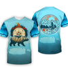 Wander Bear Blue Camping 3D T-shirt/Pullover/hoodie/zip hoodie