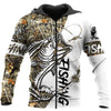 Men Hoodie Bass fishing sport Coat