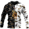 Dinosaur Hoodie Black WhiteDINOSAUR 3D ALL OVER PRINTED SHIRTS MP895