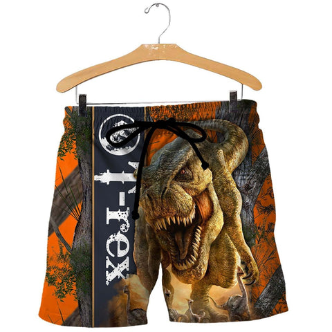 Dinosaur Shorts Brown BlackDINOSAUR T-REX 3D ALL OVER PRINTED SHIRTS MP898