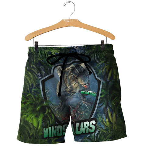 Dinosaur Shorts Green DINOSAURS 3D ALL OVER PRINTED SHIRTS MP903