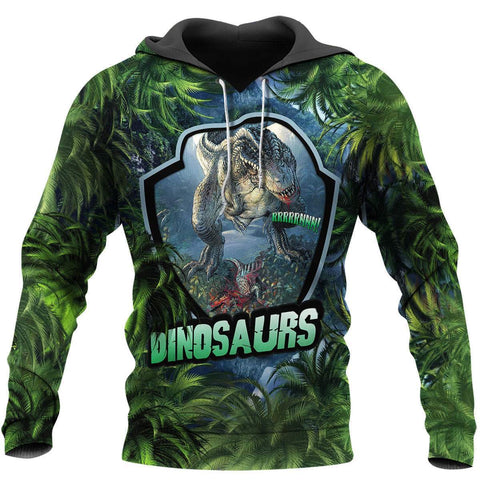 Dinosaur Hoodie Green DINOSAURS 3D ALL OVER PRINTED SHIRTS MP903