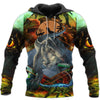 Dinosaur Hoodie Brown COOL DINOSAUR 3D ALL OVER PRINTED SHIRTS MP905