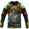 Dinosaur Hoodie Brown COOL DINOSAUR 3D ALL OVER PRINTED SHIRTS MP905