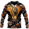 Dinosaur Hoodie Brown DINOSAURS 3D ALL OVER PRINTED SHIRTS MP906