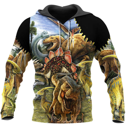 Dinosaur Hoodie Green BEAUTIFUL DINOSAURS 3D ALL OVER PRINTED SHIRTS MP907