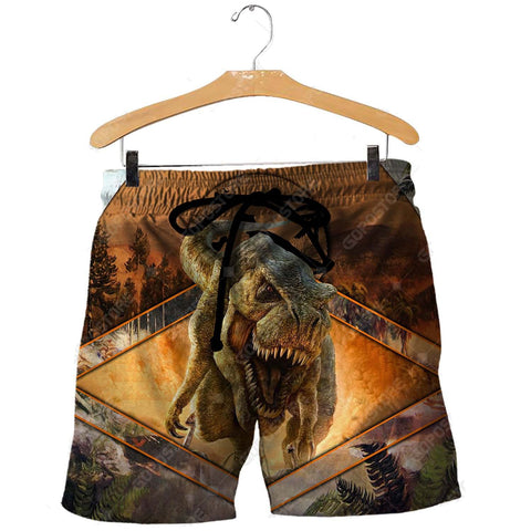 Dinosaur Shorts Yellow COOL DINOSAURS 3D ALL OVER PRINTED HOODIE MP910