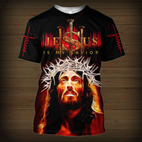 Jesus is my Savior God Jesus ALL OVER PRINTED SHIRTS hoodie 3d 0625102