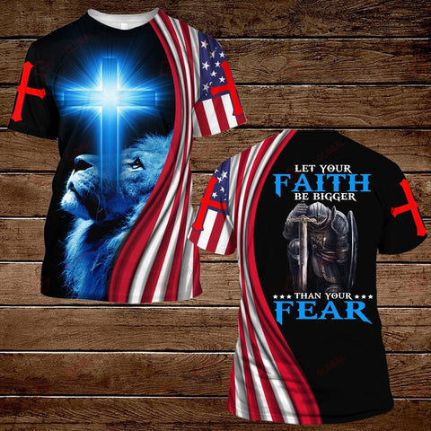 Let your faith be bigger than your fear God Jesus ALL OVER PRINTED SHIRTS hoodie 3d 0727667