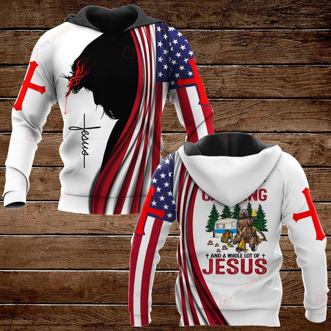 All I need today is a little bit of Camping and a whole lot of Jesus hoodie 3d 0818888, Jesus camping hoodie, Camping jesus hoodie