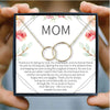 Thank You Mom Circle Mothers Day Necklace Mom Jewelry Gift Card For Her, Mom, Grandma, Wife HT