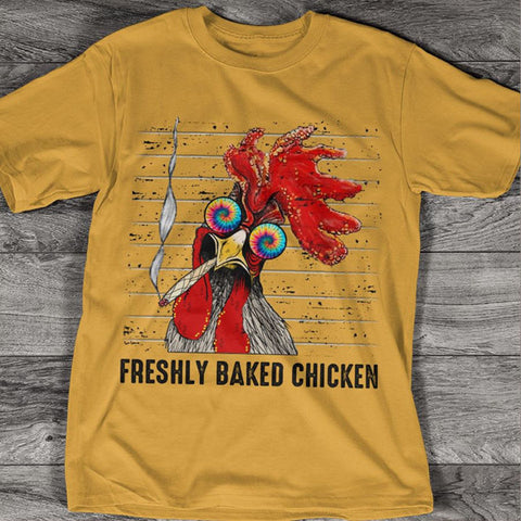 Chicken Smoked Unisex T-shirt For Men Women Canabis Marijuana 420 Weed Shirt Clothing Gifts HT