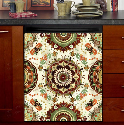 Bohemian Mandala Kitchen Dishwasher Cover Decor Art Housewarming Gifts Home Decorations HT