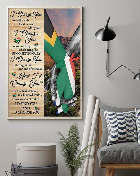 I Choose You South Africa Vertical Poster HT150110