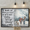 Personalized Skiing I Want To Hold Horizontal Poster TY140102