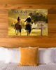 Personalized Cowboy Couple Arrow Sign Horizontal Poster TY300103