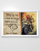 Personalized Lesbian Couple Motorcycle This Is Us Horizontal Poster TY320006