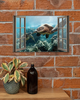 Turtle Window View Horizontal Poster TV334515