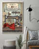 Personalized Sewing Room Skeleton Vertical Poster TV234080