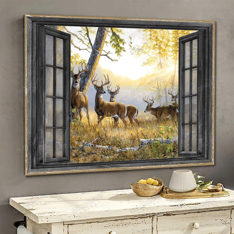 Deer Window Poster TV345012