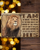 Lion I Am The Son Horizontal Poster TV306646