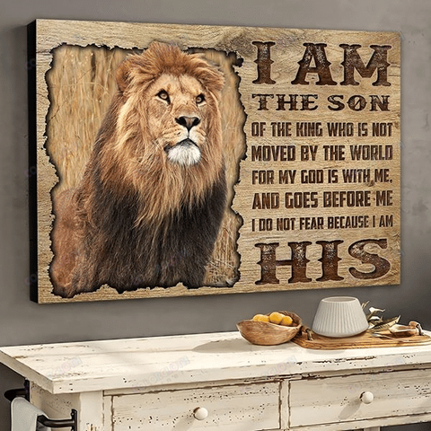 Lion I Am The Son Horizontal Poster TV306646