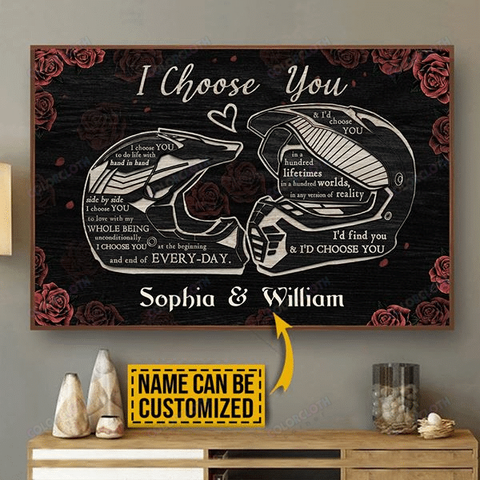 Personalized Motor I Choose You Horizontal Poster TV308515