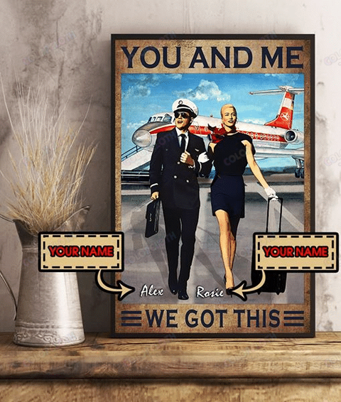 Personalized Poster You And Me On Airport Vertical Poster TV308416