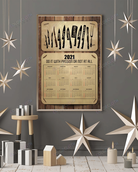 Chef Calendar 2021 Vertical Poster TV304841