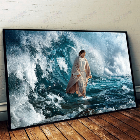 He Walks On Water Horizontal Poster TV309151