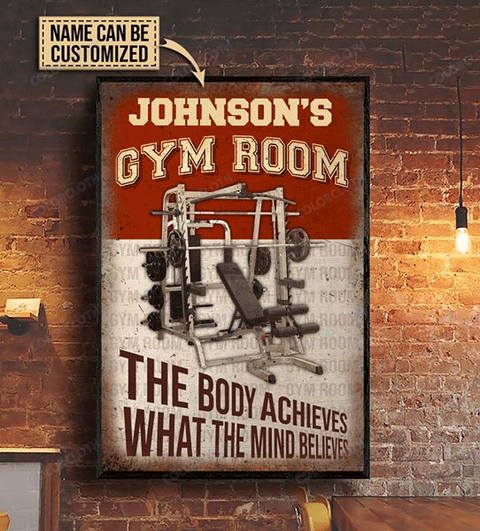 Personalized Gym Room Machine The Body Vertical Poster TV309153