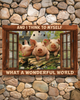 Pigs What A Wonderful World Horizontal Poster TY252004