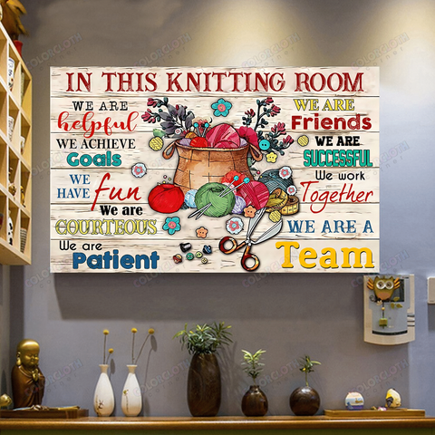 In This Knitting Room Poster/ Canvas TY013003