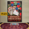 Personalized Poker Lounge Customized Poster TY330006