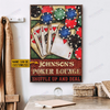 Personalized Poker Lounge Customized Poster TY330006