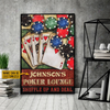 Personalized Poker Lounge Customized Poster TY330006