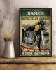 Personalized Motorcycle Garage Special Edition Vertical Poster TY183008