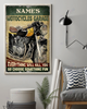 Personalized Motorcycle Garage Special Edition Vertical Poster TY183008