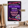 Personalized Billiard Club Neo Rackin And Crackin Customized Poster TV370806