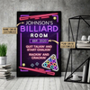 Personalized Billiard Club Neo Rackin And Crackin Customized Poster TV370806