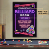 Personalized Billiard Club Neo Rackin And Crackin Customized Poster TV370806