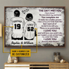 Personalized Baseball The Day I Met You Poster TV398863