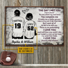 Personalized Baseball The Day I Met You Poster TV398863