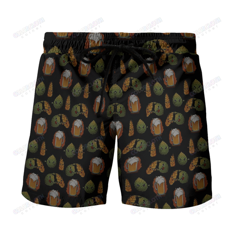 Men Beer Shorts Beer Hawaiian Shorts 06 TV053250