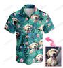 Custom Hawaiian Aloha Shirts Tropical Dog With Photo HT030604