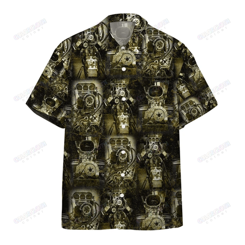 Amazing 3D Drag Racing Hawaiian Shirt & Shorts TV100692