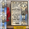 Personalized Boxing Dad And Child Never Lose Custom Poster TV100696