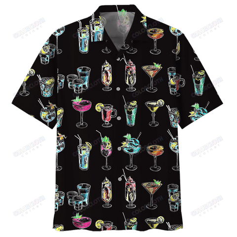 COCKTAIL HAWAIIAN SHIRT HL18603